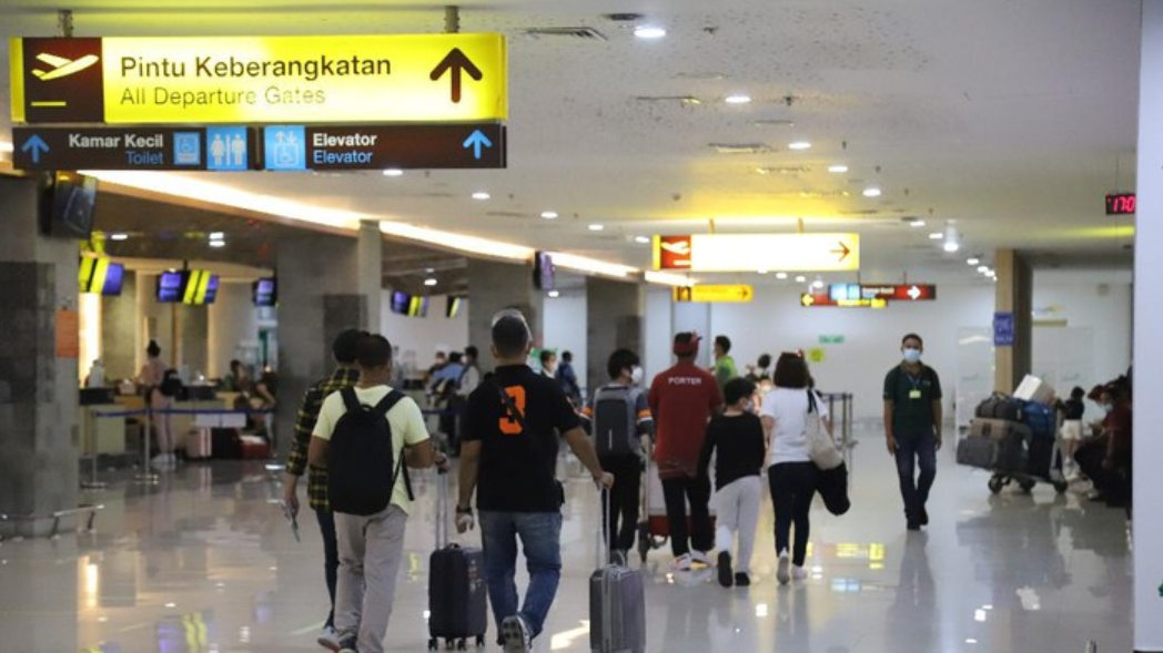 Suasana Bandara Ngurah Rai-Bali di hari pertama PPKM darurat (Foto: dok. Bandara Ngurah Rai)